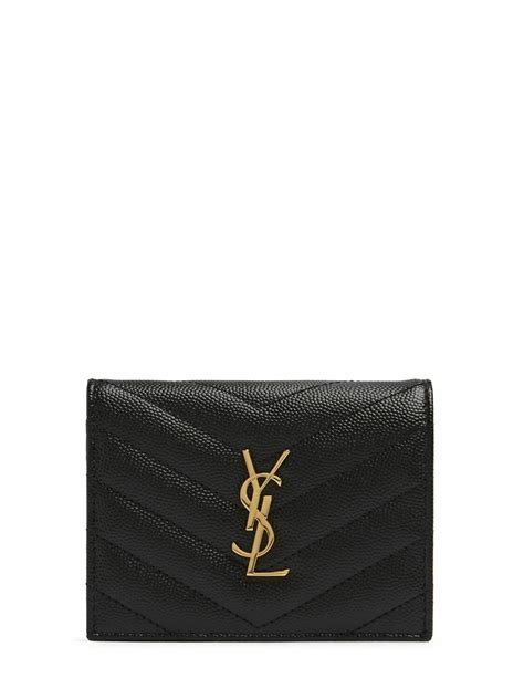 Saint Laurent YSL Credit Card Holder Chevron 